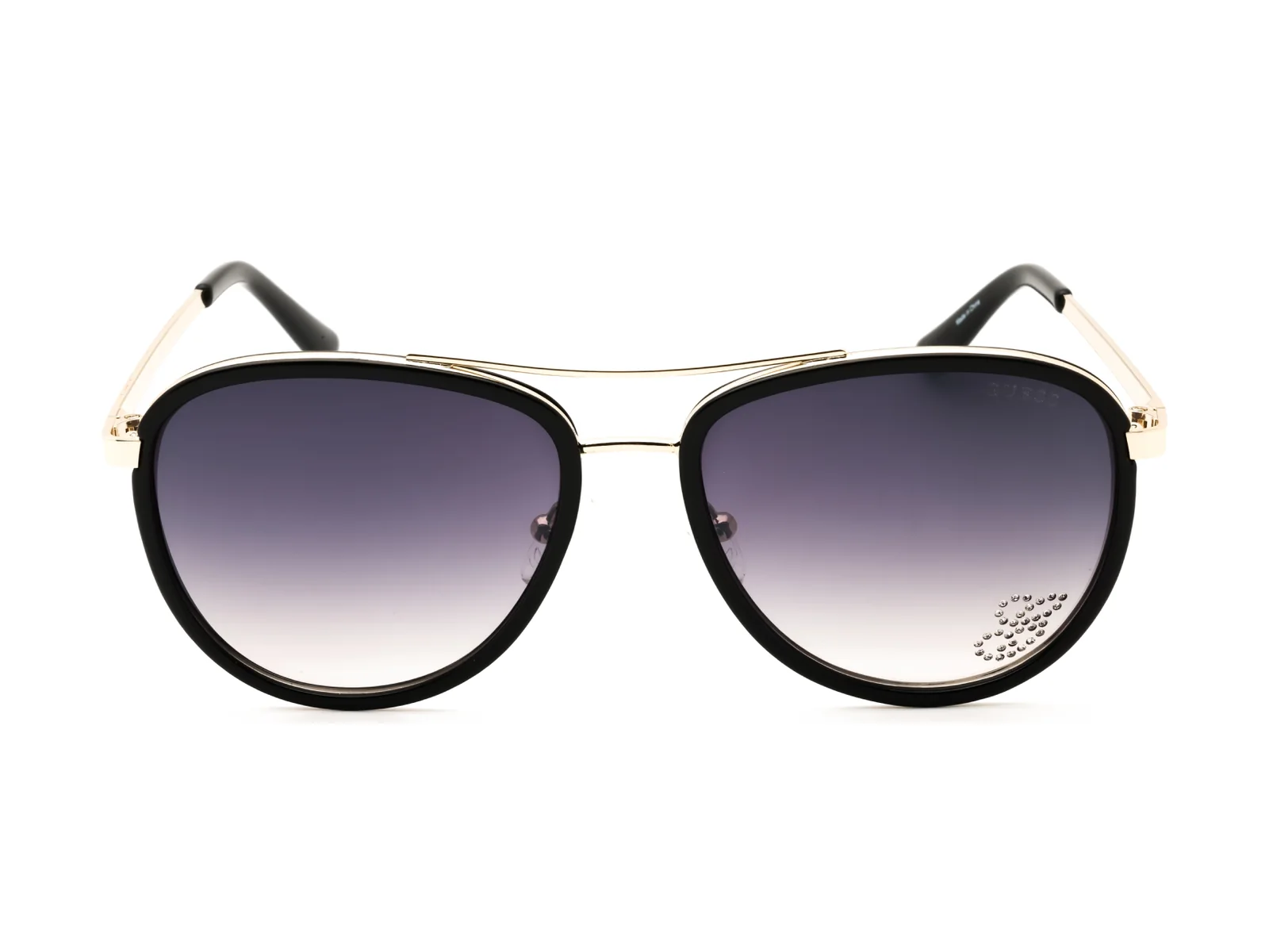 Guess Factory GF6052 sunglasses in shiny black, front view