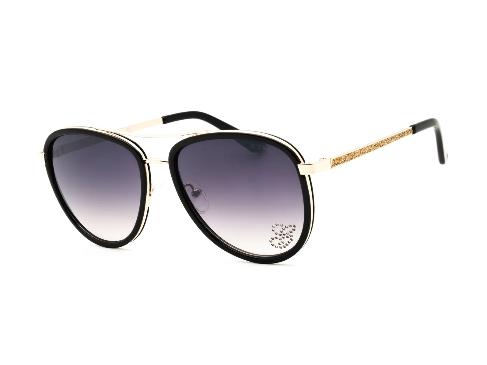 Guess Factory GF6052 sunglasses in shiny black, side view