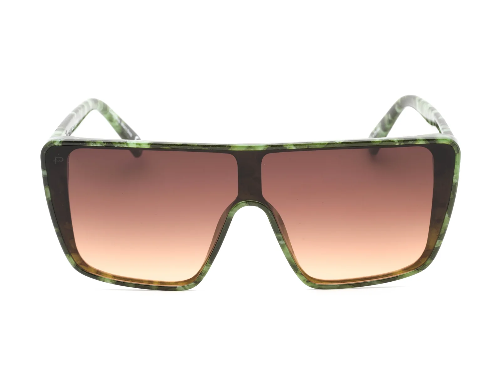 Privé Revaux Deuces sunglasses in green camo, front view