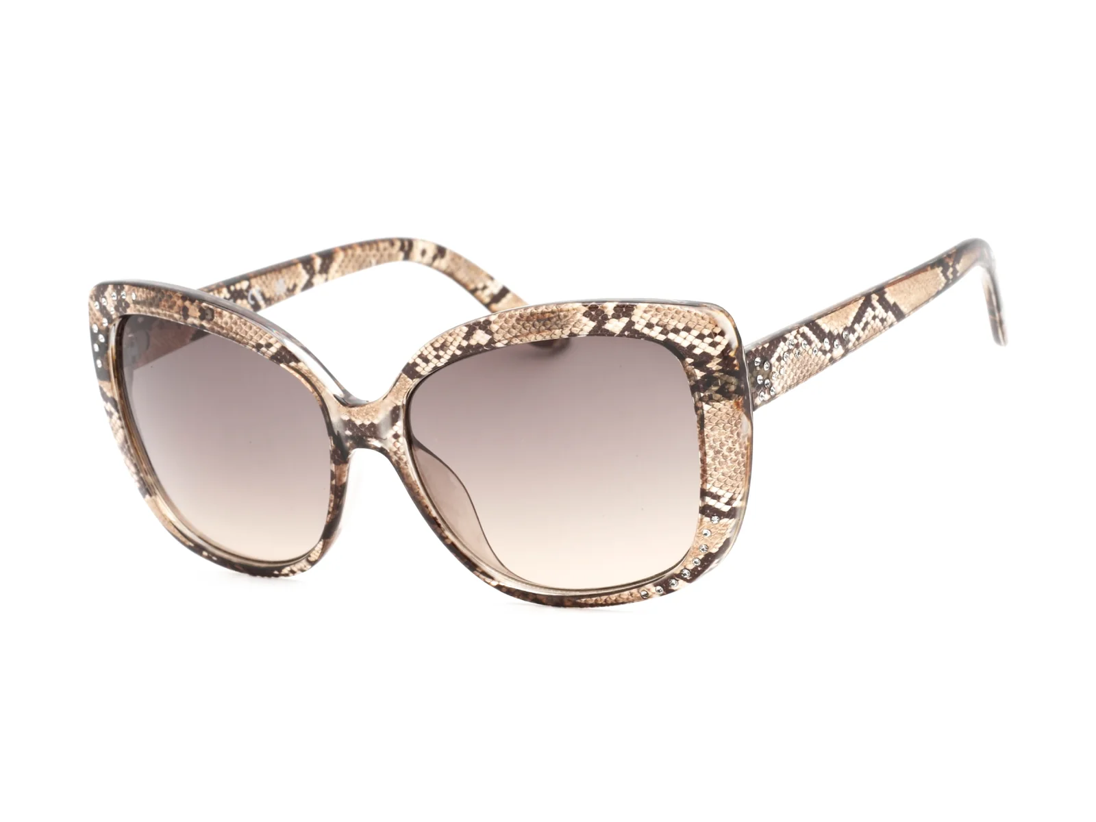 Guess Factory GF0383 sunglasses in shiny light brown, side view