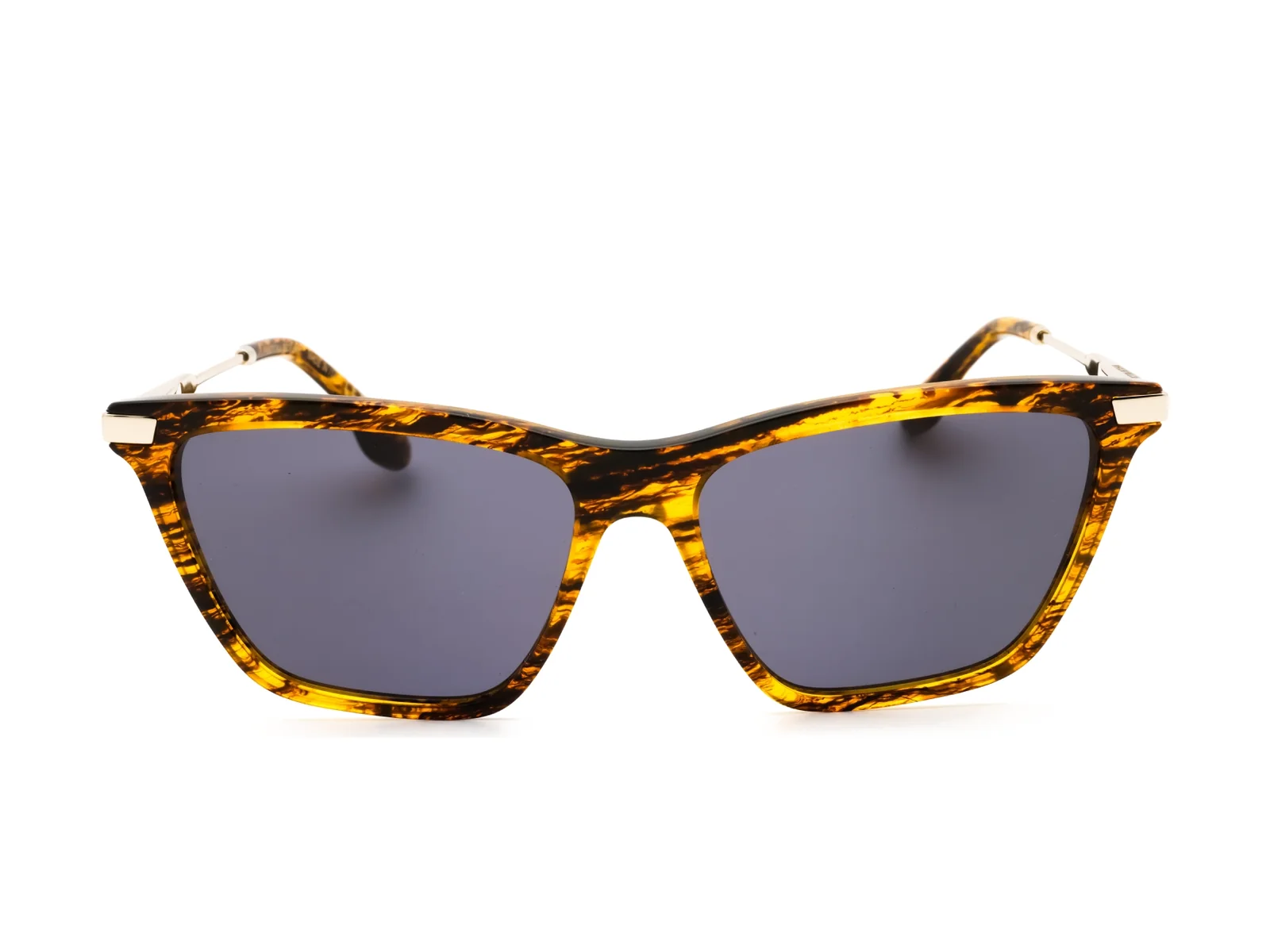 Victoria Beckham VB663S sunglasses in translucent horn, front view