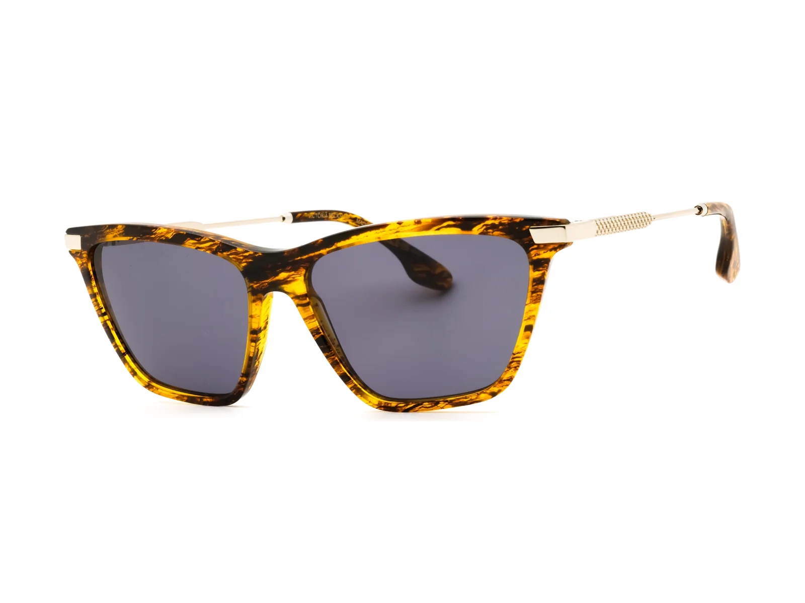 Victoria Beckham VB663S sunglasses in translucent horn, side view