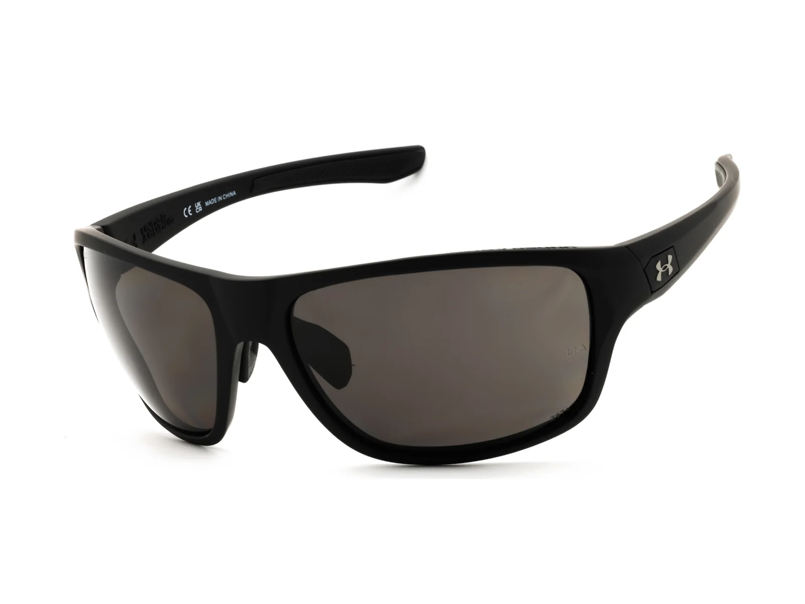Under Armour Battle sunglasses in matte black, side view