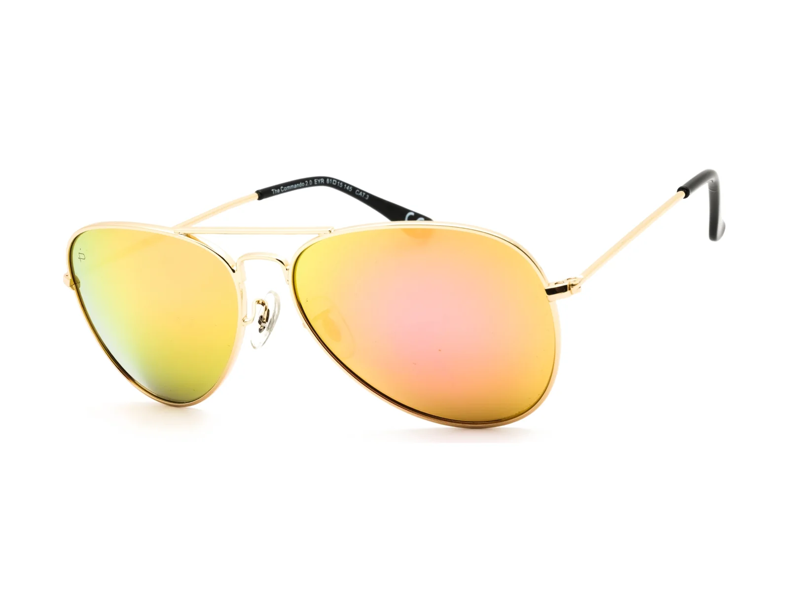 Privé Revaux Commando 2.0 sunglasses in gold, side view