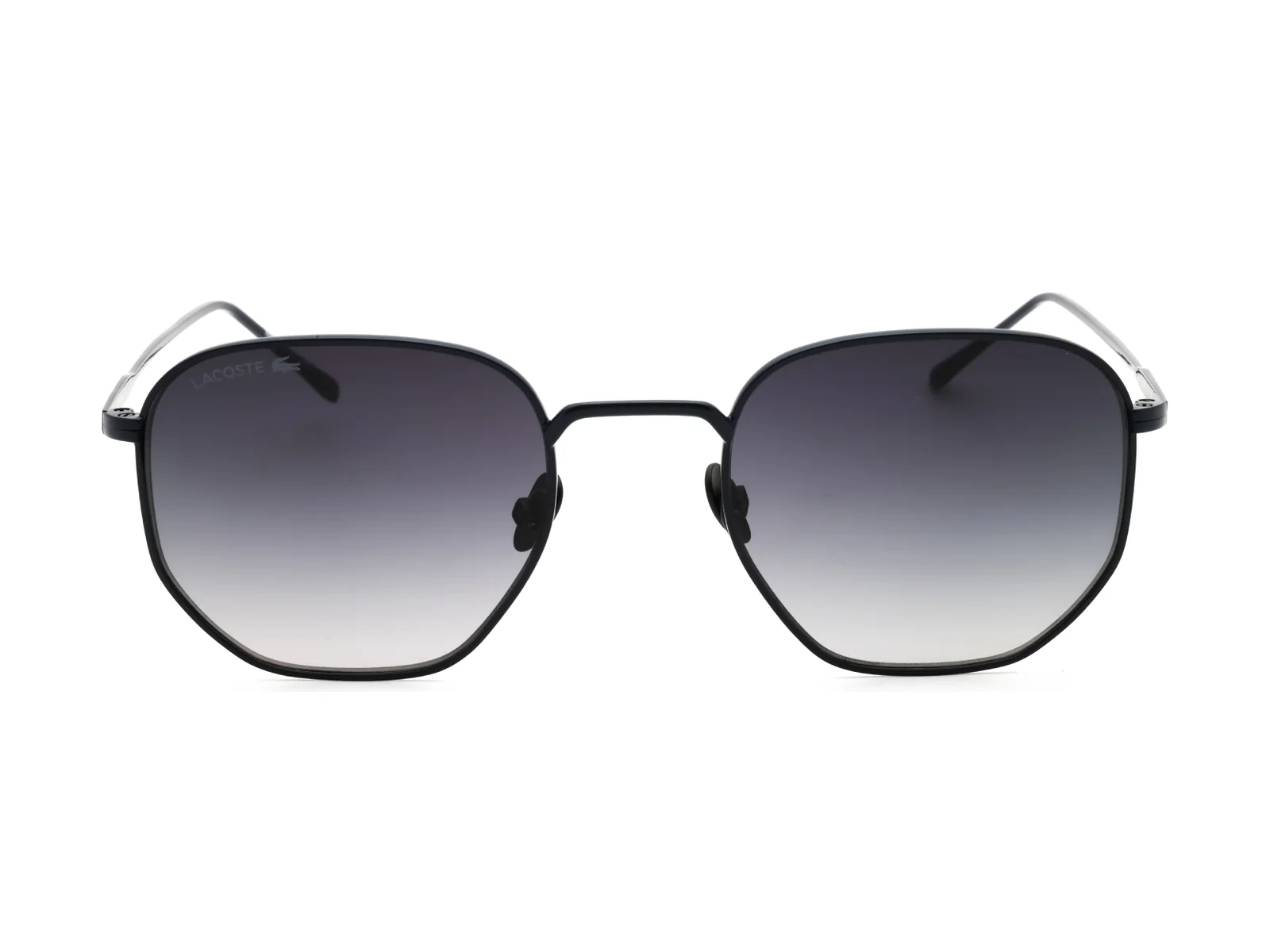 Lacoste L198SN sunglasses in matte blue, front view