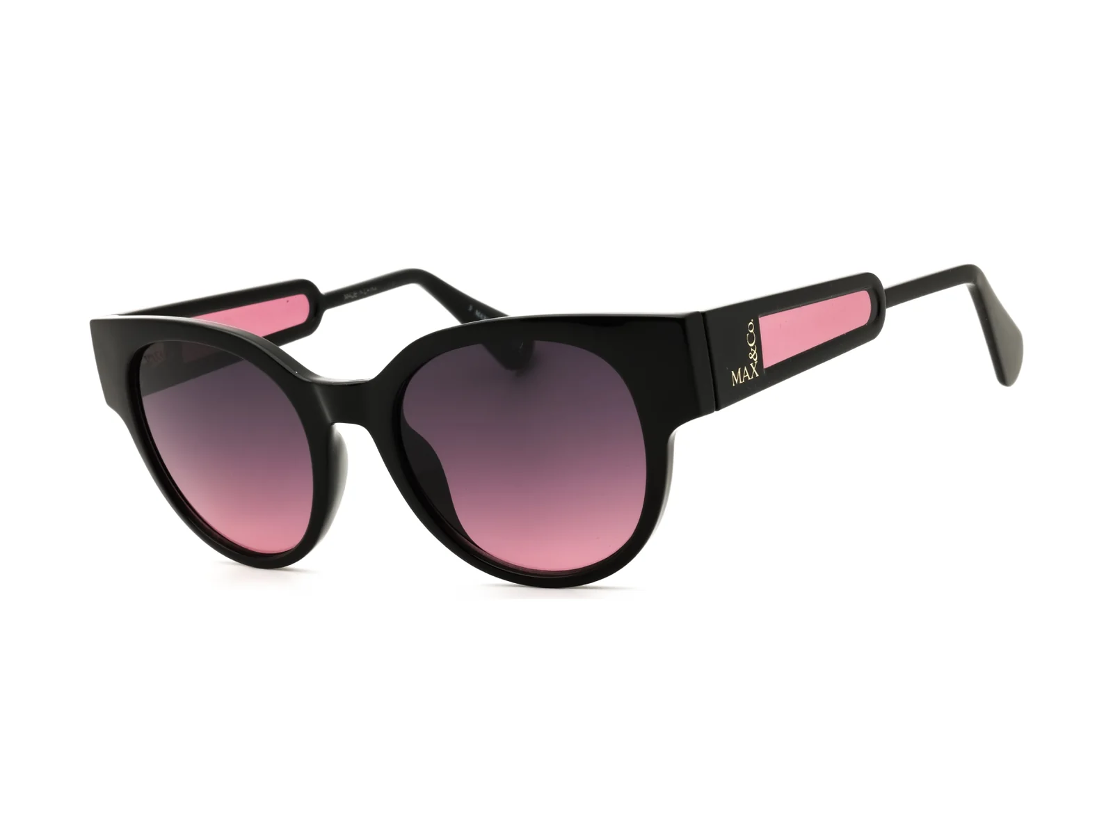 Max & Co. MO0085 sunglasses in shiny black, side view