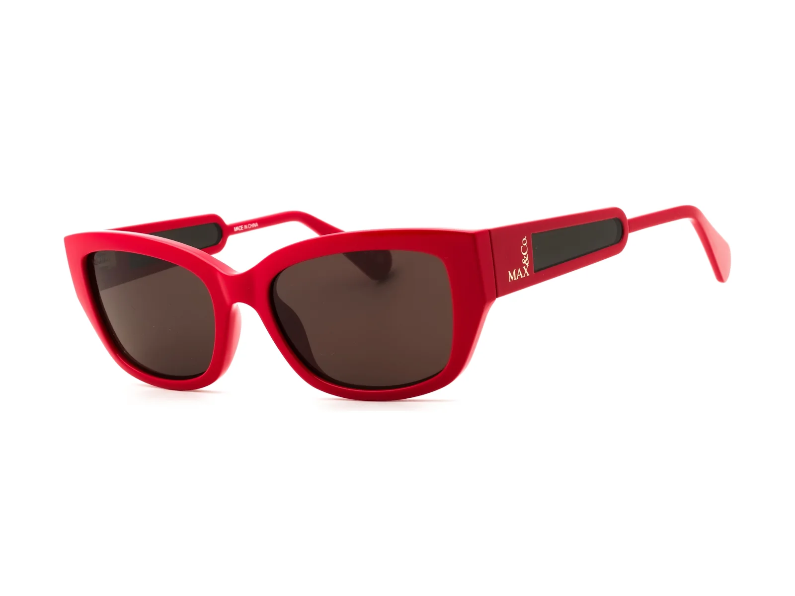 Max & Co. MO0086 sunglasses in shiny red, side view