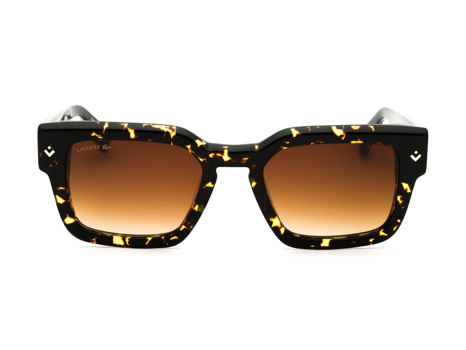 Lacoste L6071S sunglasses in dark havana, front view