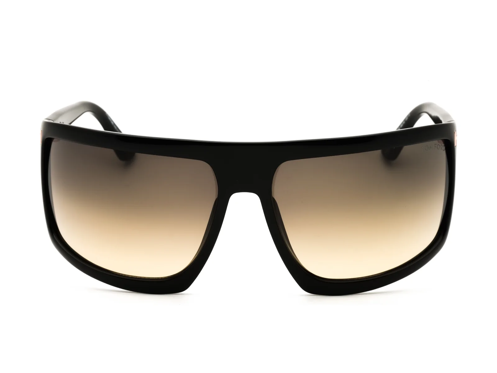 Tom Ford FT1066 sunglasses in shiny black, front view