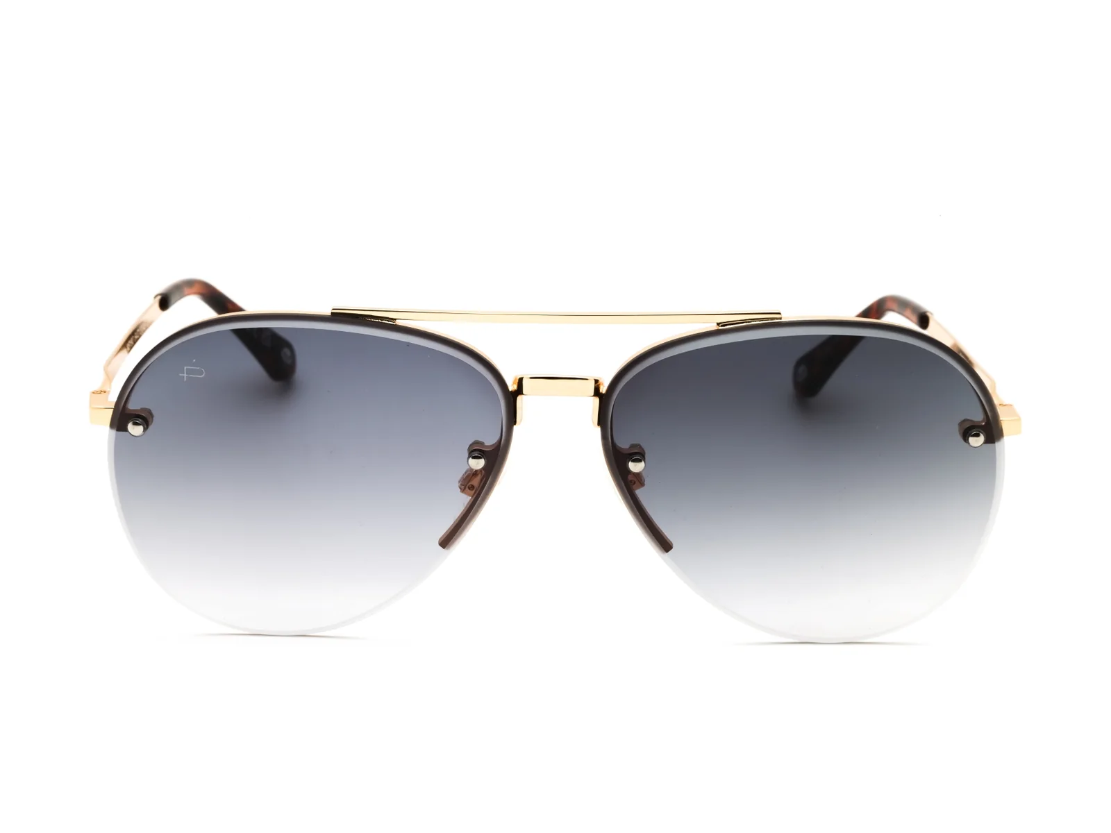 Privé Revaux The Glide sunglasses in champagne gold, front view