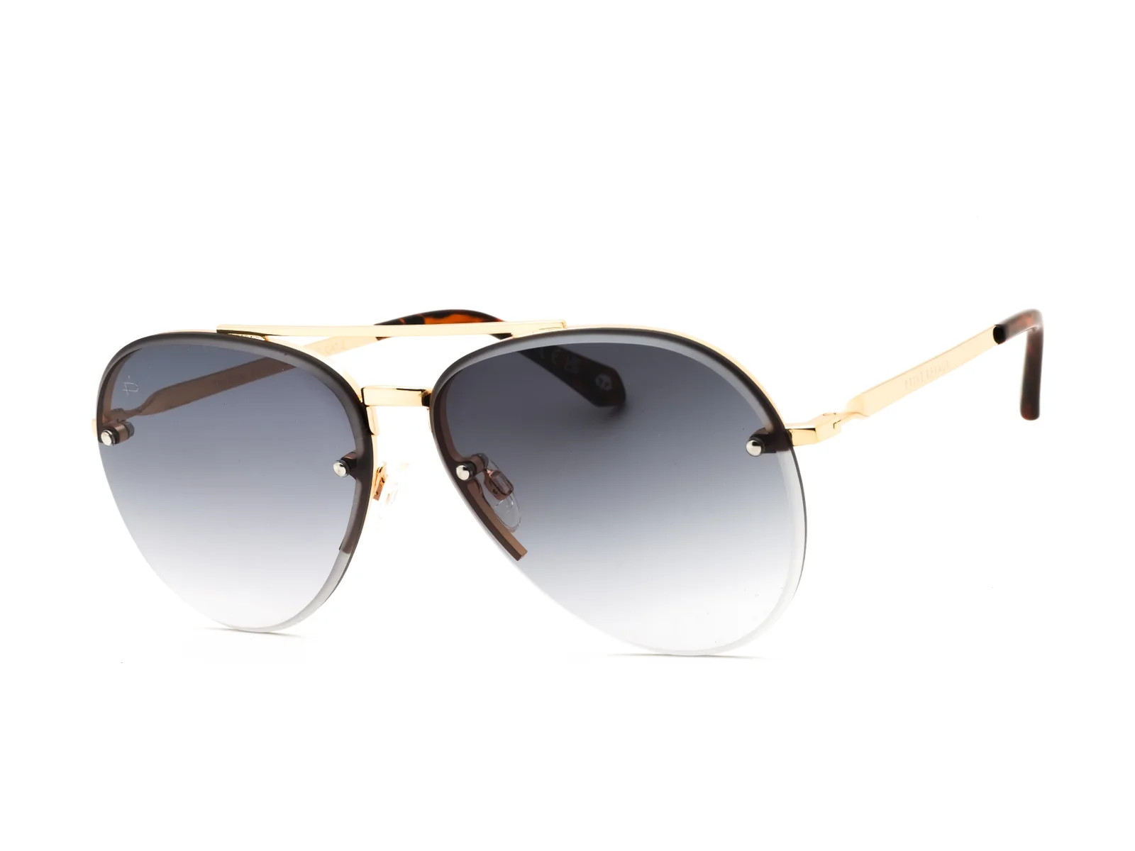 Privé Revaux The Glide sunglasses in champagne gold, side view