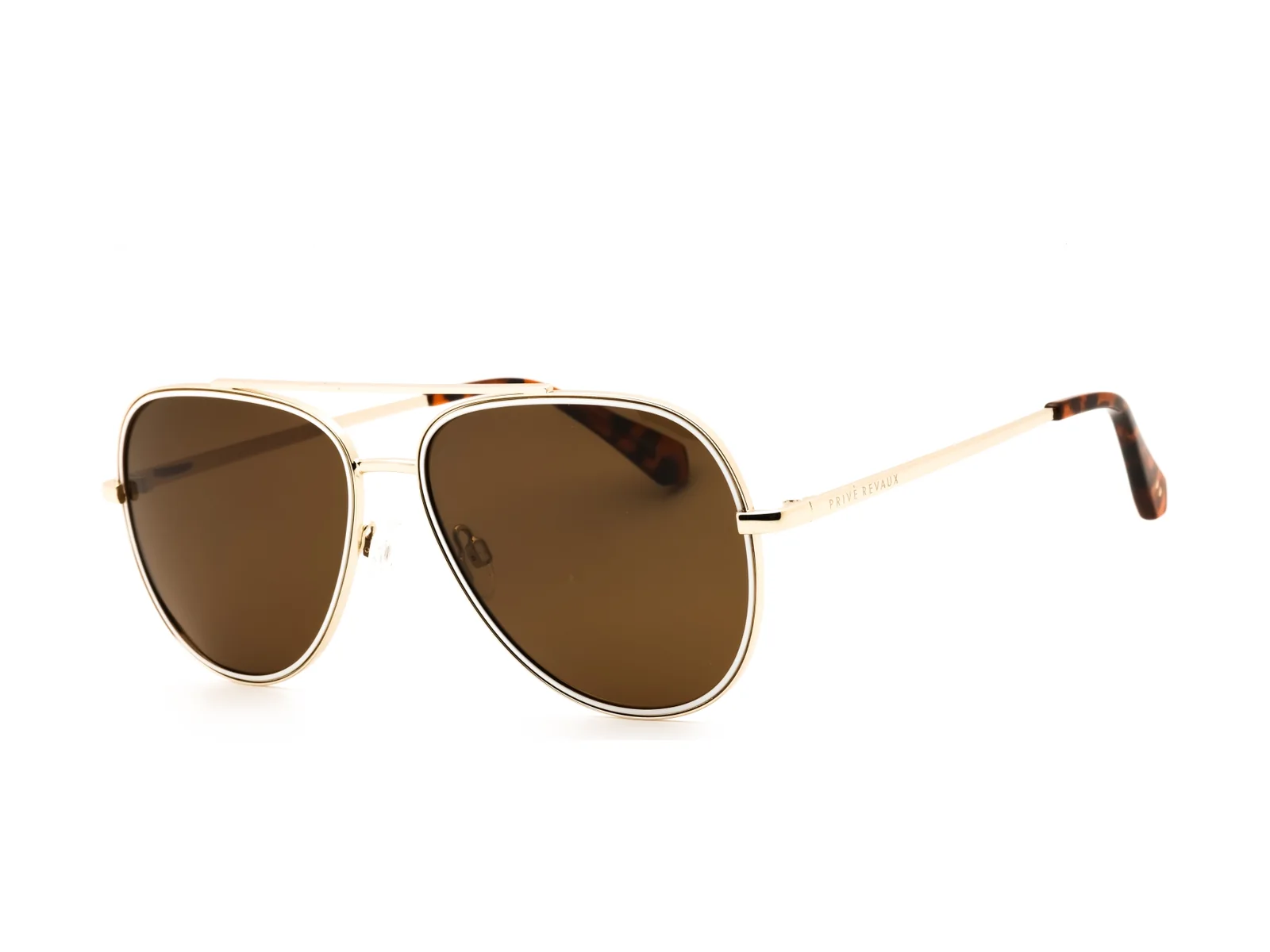 Privé Revaux Glowin Hour sunglasses in gold, side view