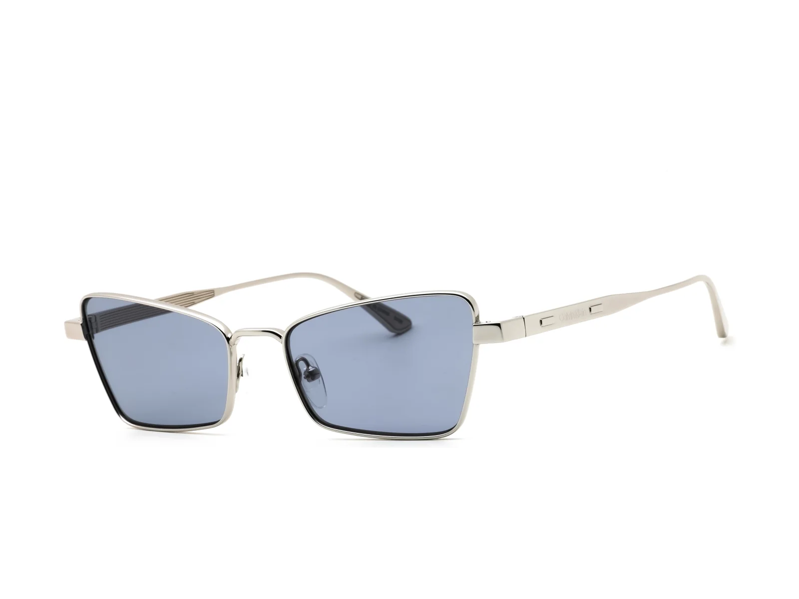 Calvin Klein CK24110S sunglasses in light gunmetal, side view