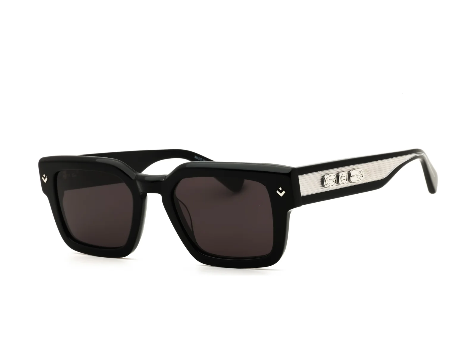 Lacoste L6071S sunglasses in black, side view