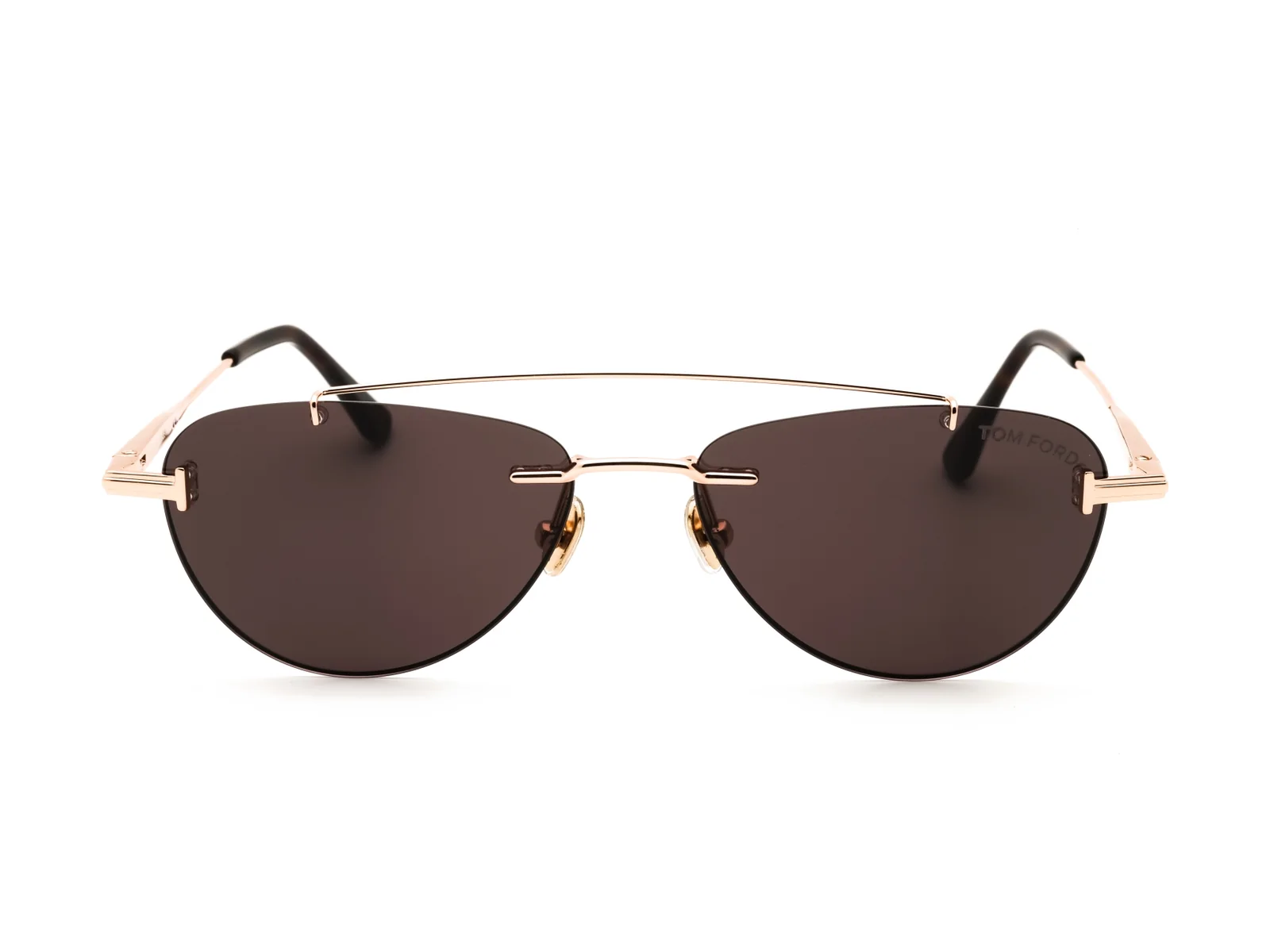 Tom Ford FT1356 sunglasses in shiny rose gold, front view