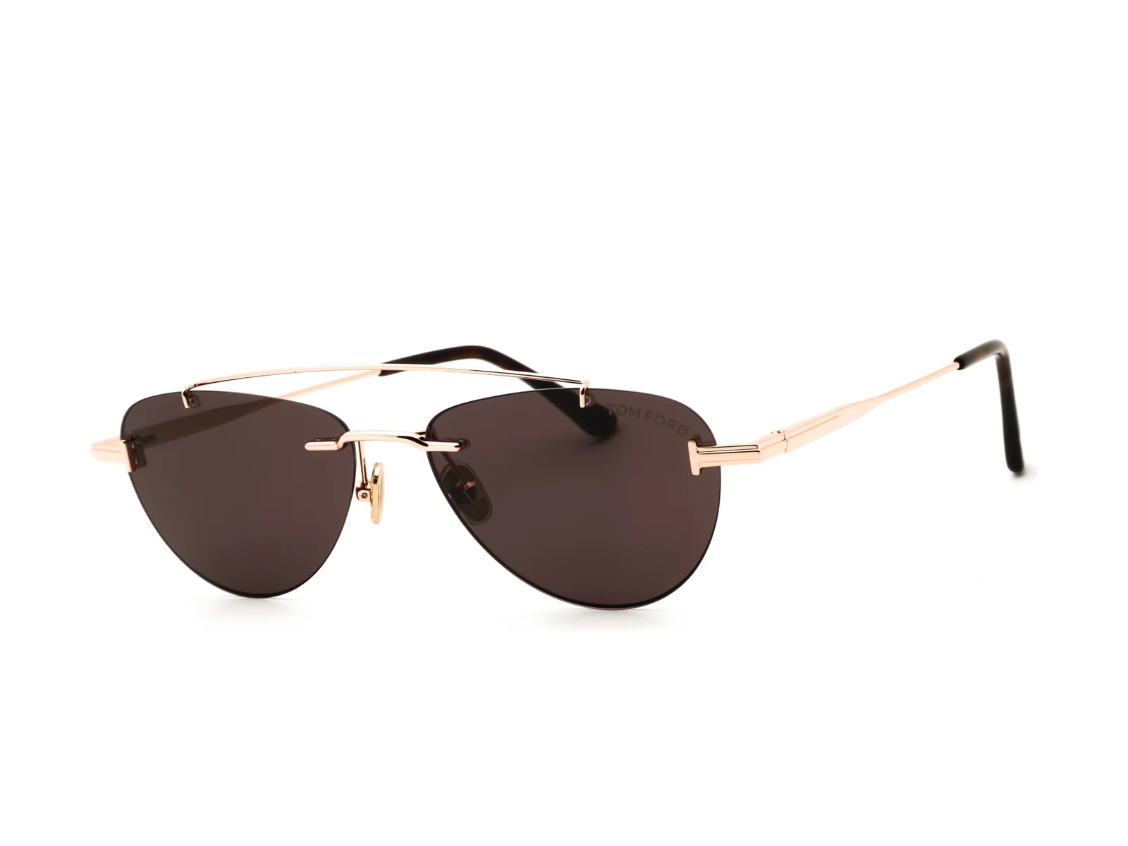 Tom Ford FT1356 sunglasses in shiny rose gold, side view