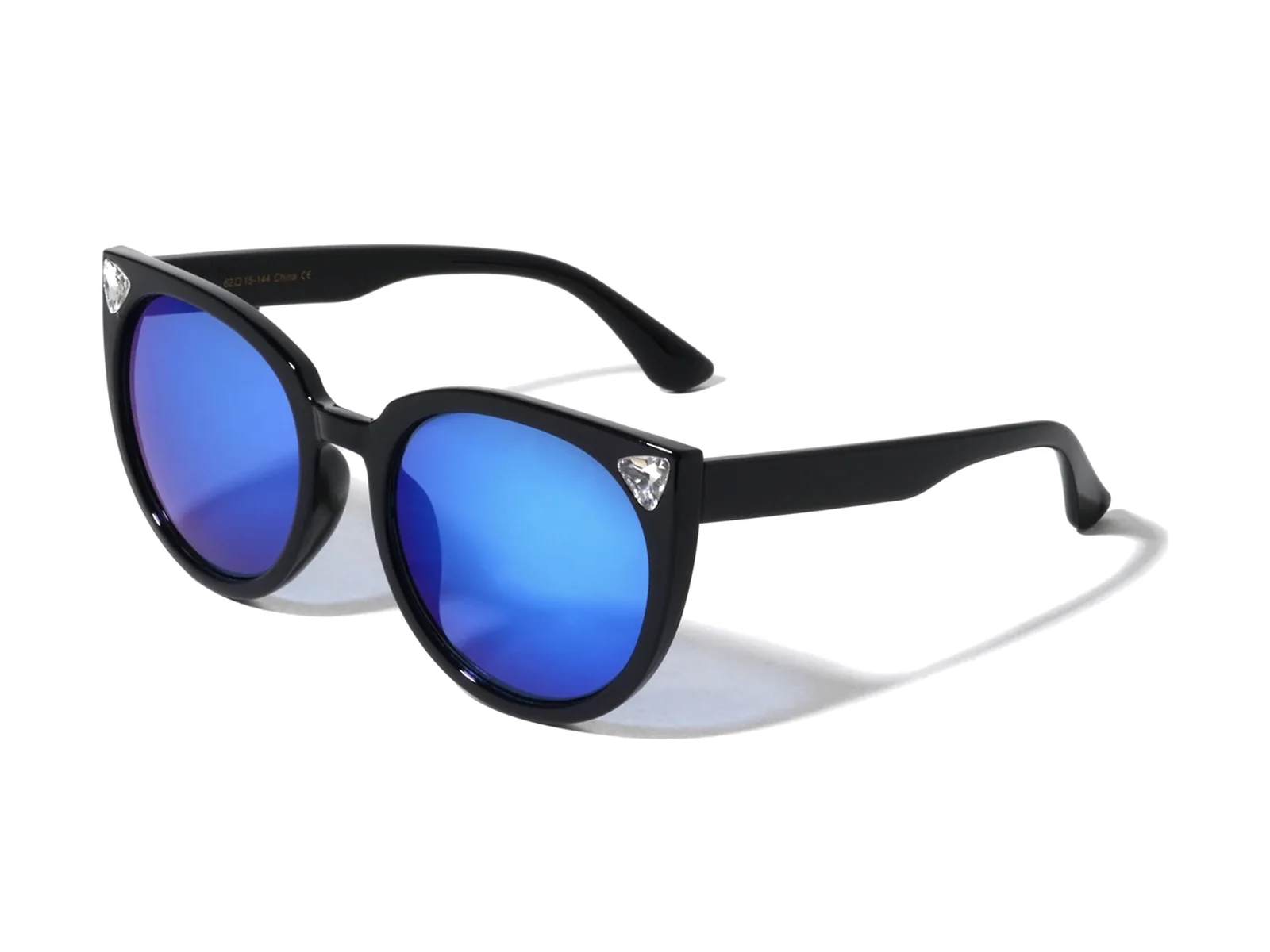 XClusive Diamond Eyes sunglasses in black, side view
