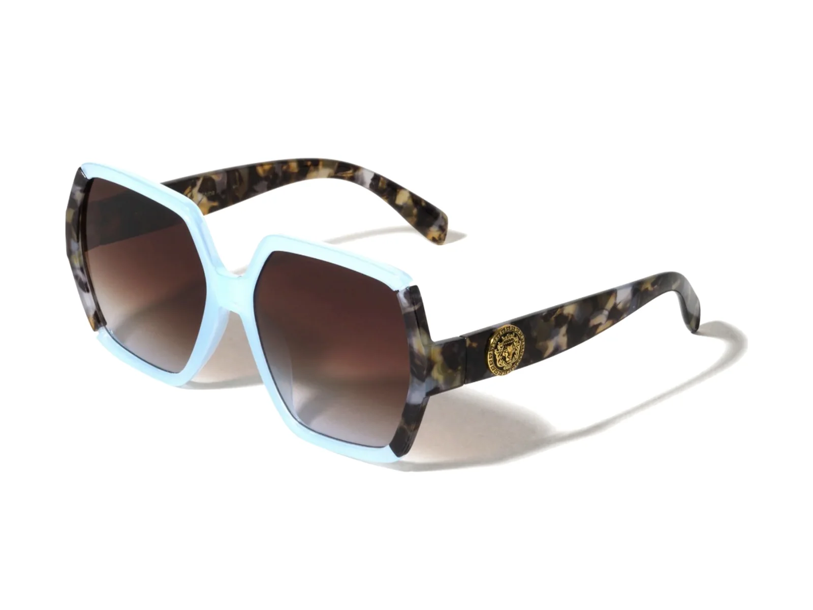 XClusive Butterflies sunglasses in blue havana, side view